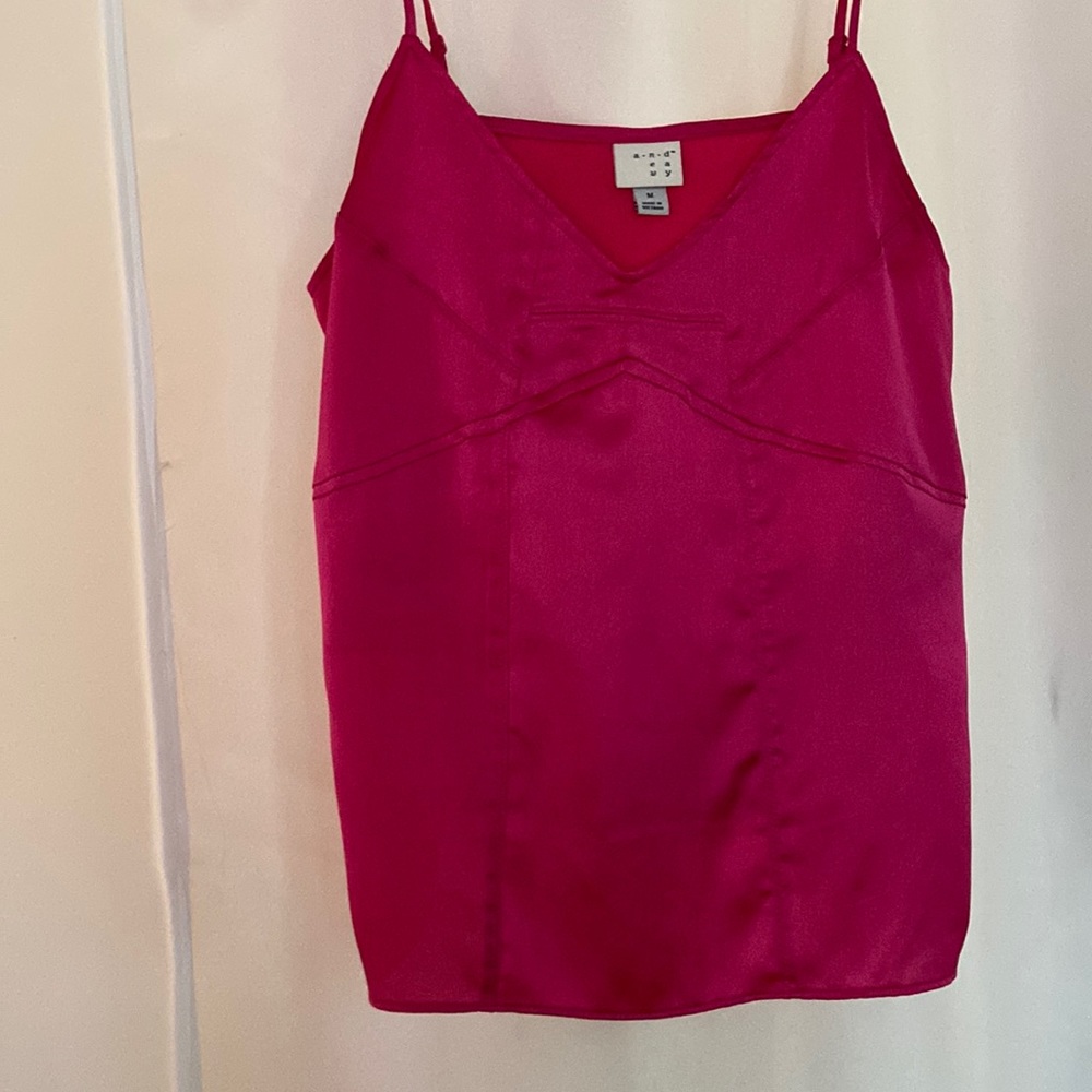 Magenta A New Day satin tank